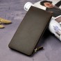 Cheap Top Quality Cattle Male Organizal Long Bifold Genuine leather Card Holder Case Large Checkbook Wallet Purse 1057