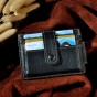 Real leather Design Credit Card Bill Case Holder Magnet Money Clip Fashion Slim Handy Wallet Front Pocket Purse For Men 1025b