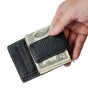 Real leather Design Credit Card Bill Case Holder Magnet Money Clip Fashion Slim Handy Wallet Front Pocket Purse For Men 1025b