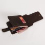 Men Original leather Horizontal Retro Designer Business Credit Card Case Holder Male Fashion Standard Wallet Purse With Snap 406