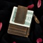 Cattle male Real leather Credit Card Case Bill Holder Magnet Money Clip Slim Handy Wallet Mini Front Pocket Purse For Men 1024