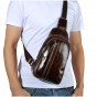 Top Quality Mens Genuine Real Leather Cowhide vintage Wait Chest Pack Bag Sling Crossbody Bag Daypack XB010