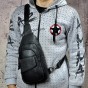 Men Real Leather Casual Fashion Waist Pack Chest Bag Sling Bag One Shoulder Bag Crossbody Bag Daypack For Male 8013
