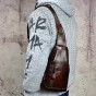 Men Real Leather Casual Fashion Waist Pack Chest Bag Design Sling Bag One Shoulder Bag Crossbody For Male 193