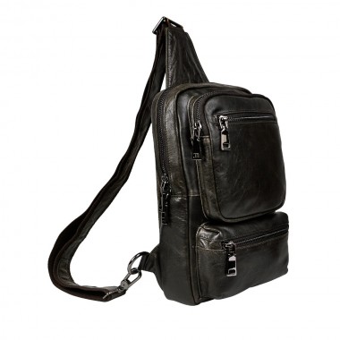 Top Quality Mens Genuine Real Leather Cowhide vintage Wait Chest Pack Bag Sling Crossbody Bag Daypack 272