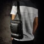 Top Quality Mens Genuine Real Leather Cowhide vintage Wait Chest Pack Bag Sling Crossbody Bag Daypack 272