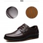 2018 New Men's Genuine Leather Shoes Soft for father Brand Black Shoes Anti-slip Older Man Leather Shoes