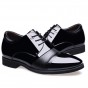2018 Men's Patent Leather Shoes 5.5CM High Black Man Dress Increacing Shoes 37-43 Man Quality Leather Shoes