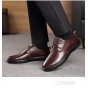 2018 New Men's Genuine Leather Shoes Black Soft Man Dress Shoes Brand Spring Soft Office Man Cowhide Shoes