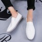 2018 New Men's Loafers Shoes Genuine Cowhide Leather Soft Man Casual Slip-on Shoes Handmade Driving Loafers