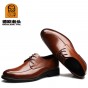 2018 Men's Genuine Leather Shoes Brand 100% Head Leather Soft Man Business Shoes Autumn Man Leather Shoes