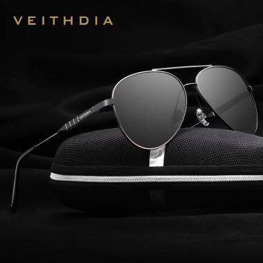 VEITHDIA Fashion Brand Unisex Designer Aluminum Men Sun Glasses Polarized Mirror Male Eyewear Sunglasses For Wommen Men 6698