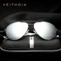 VEITHDIA Fashion Brand Designer Aluminum Magnesium Men's Sun Glasses Polarzed Mirror lens Male Eyewear Sunglasses For Men 3801