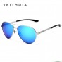 VEITHDIA Fashion Brand Designer Aluminum Magnesium Men's Sun Glasses Polarzed Mirror lens Male Eyewear Sunglasses For Men 3801
