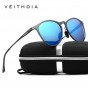 VEITHDIA Unisex Retro Aluminum Magnesium Brand Sunglasses Polarized Lens Vintage Eyewear Accessories Sun Glasses Men/Women 6625