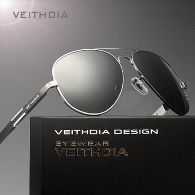 VEITHDIA Aluminum Magnesium Alloy Brand Polarized Mens Sunglasses Sun Glasses Accessories Eyewear Male For Men oculos 6695