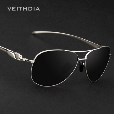 2017 VEITHDIA Brand Fashion Polarized Sunglasses Leopard Head Designer Sun Glasses Male Driving Mirror Eyewear For Men gafa 2468