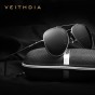 VEITHDIA Aluminum Magnesium Sunglasses Polarized Blue Lens Rotate 180 degrees leg Eyewear Accessories Sun Glasses Men/Women 3618
