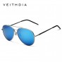 VEITHDIA Aluminum Magnesium Sunglasses Polarized Blue Lens Rotate 180 degrees leg Eyewear Accessories Sun Glasses Men/Women 3618