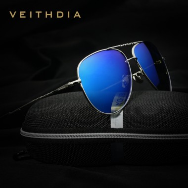 VEITHDIA Brand Fashion Men's  Sun Glasses Polarized Color Mirror Lens Eyewear Accessories Female Sunglasses For Women Men 3610