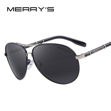 MERRY'S Design Men Classic Brand Aviation Sunglasses HD Polarized Aluminum Driving Luxury Sun glasses S'8766