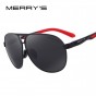 MERRY'S Men Classic Brand Sunglasses HD Polarized Aluminum Sun glasses EMI Defending Coating Lens Driving Shades S'8611