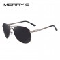 MERRY'S Men Aluminum Polarized Sunglasses Classic Brand Sunglasses EMI Defending Coating Lens Driving Shades S'8712