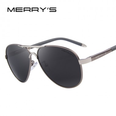 MERRY'S Men Classic Brand Sunglasses HD Polarized Aluminum Driving Sun glasses Luxury Shades UV400 S'8513