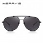 MERRY'S DESIGN Men Polarized Pilot Sunglasses Luxury Male Eyewear 100% UV Protection S'8455