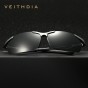 VEITHDIA Brand Rimless Men's Aluminum Magnesium HD Polarized UV400 Sun Glasses Male Eyewear Sunglasses For Men 6592