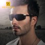 VEITHDIA Brand Alumunum Men's Polarized UV400 Mirror Sunglasses Rimless Rectangle Mens Sun Glasses Eyewear For Men 6501