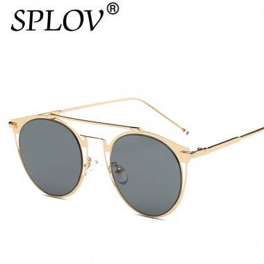 2018 Vintage Colorfull Metal Sunglasses Fashion thom browne sunglasses Men luxury brand sunglasses Brand designer With BOX Women