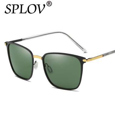 2018 Square Polarized Sunglasses Driving Glasses Men Glasses Retro Mirror Sunglasses Vintage Sun Glasses Fashion Male Glasses