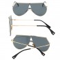 2018 Siamese Fashion Men Sunglasses Male Big Frame Colorfull lunettes de soleil homme Brand designer sunglasses with box Metal