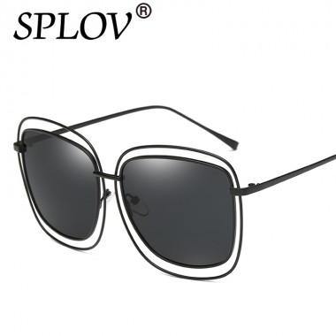 2018 New Hollow Polarized Oval Sunglasses For Women Ray Sun Glasses Girls Glasses Fashion Mirror Vintage Retro Metal Eyeglasses