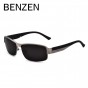 BENZEN Polarized Sunglasses Men Classic Alloy Male Sun Glasses Driving Glasses Shades With Case 9003