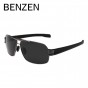 BENZEN Men Polarized Sunglasses Alloy Male Driving Sun Glasses Fishing Goggles Eyewear Oculos De Sol Masculino With Case 9034
