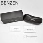 BENZEN Aviation Sunglasses Men Vintage Polarized Sun Glasses Male Glasses For Driving Classic Shades New Black With Case 9295