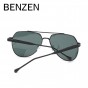 BENZEN HD Polarized Sunglasses Men Avaition Sun Glasses Male Driver Driving Glasses Gafas de sol Shades With Case 9281