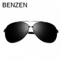 BENZEN  Polarized Sunglasses Men  Vintage Pilot  Male Sun Glasses Oculos De Sol Masculino  Driving Glasses  With Case 9031