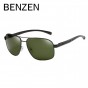 BENZEN Classic Sunglasses Men Polarized Male Driver Driving Sun Glasses Al-Mg UV Protection Eyewear With Box 9215