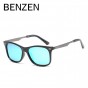 BENZEN Polarized Sunglasses Men Colorful UV Male Sun Glasses Vintage Driver Driving Glasses Shades Goggles With Case 9256