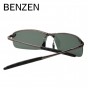 BENZEN Polarized Sunglasses Men  Alloy Male Rimless Sun Glasses Driving Goggles Oculos De Sol Masculino With Case 9061