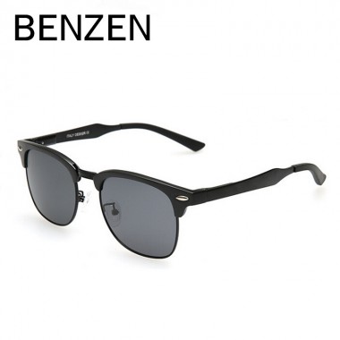 BENZEN Men Sunglasses Polarized Al-Mg Grain Design HD Driving Glasses Sun Glasses For Men Oculos De Sol Masculino With Case 9016
