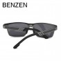 BENZEN Polarized Driving Sunglasses Men Al-Mg Metal Frame Ultra Light Male Driver Sun Glasses UV 400 Shades With Case 9205