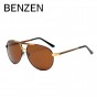 BENZEN Vintage Aviation Sunglasses Men Colorful Male Sun Glasses Driving Glasses For Men UV 400 Shades With Case 9200