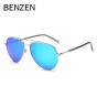 BENZEN Polarized Sunglasses Men Colorful UV 400 Male Sun Glasses HD Driving Glasses Shades With Case Black 9169