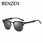 BENZEN Al-Mg Sunglasses Men Brand Designer Colorful UV Protection Sun Glasses Male Driving Glasses Gafas Shades With Case 9275