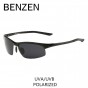 BENZEN Sunglasses Men Polarized Al-Mg Grain Design UV Driving Glasses Sun Glasses For Men Oculos De Sol Masculino With Case 9090