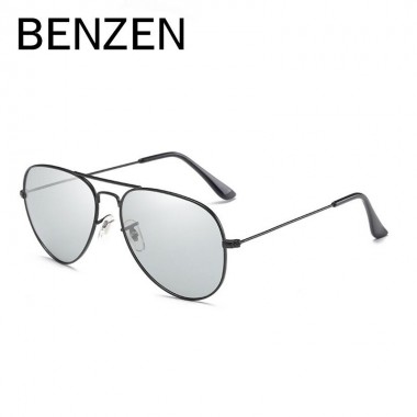 BENZEN Photochromic Sunglasses Men Vintage Avaition Male Sun Glasses Driver Driving Mirror Glasses Oculos Gafas With Case 9218